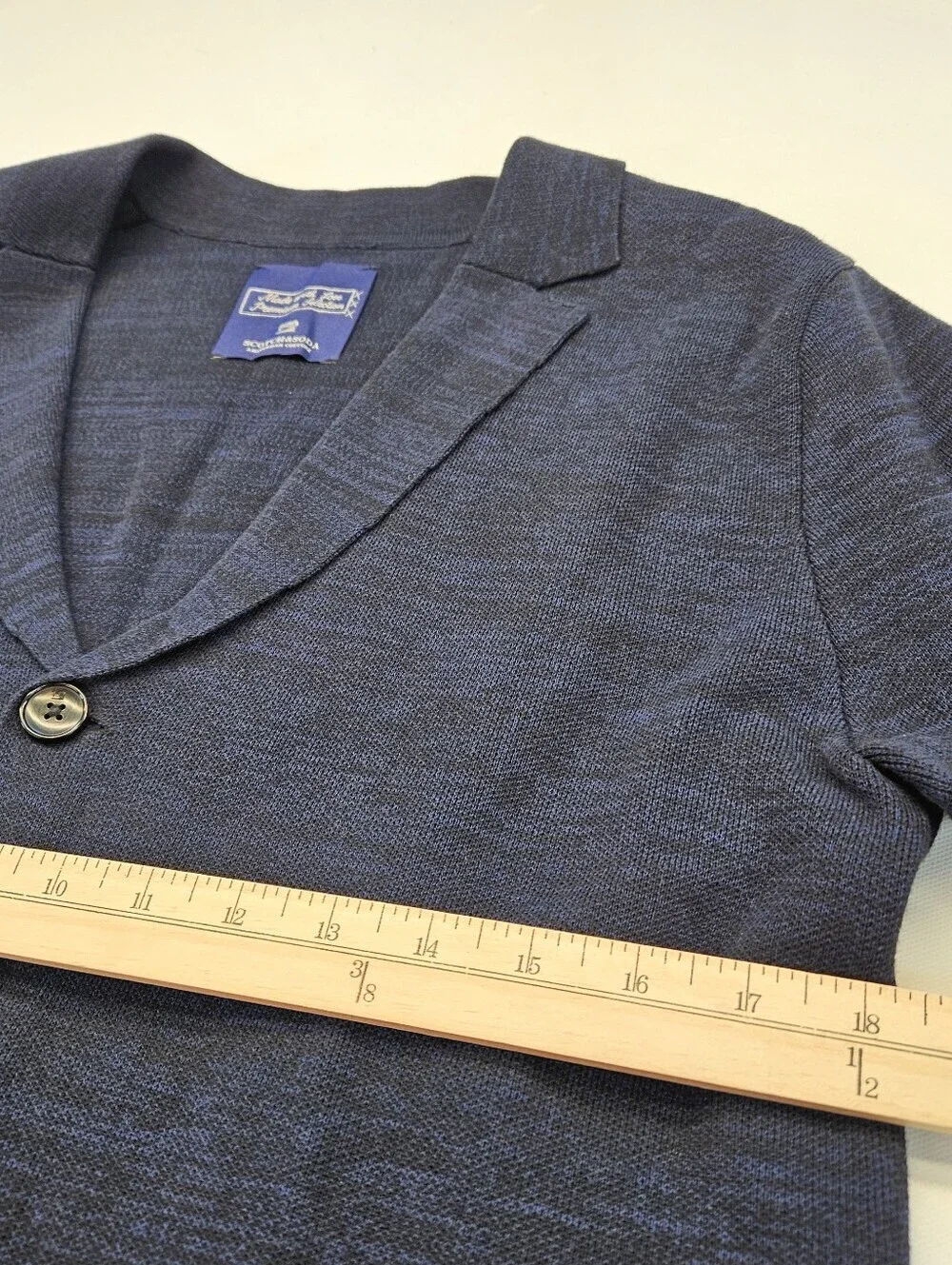 Scotch & Soda Mens Sweater Summer Shawl Collar, Cardigan Sweater Size M - Navy